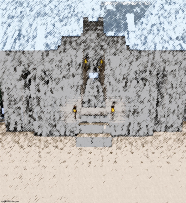 Temple In The Rain