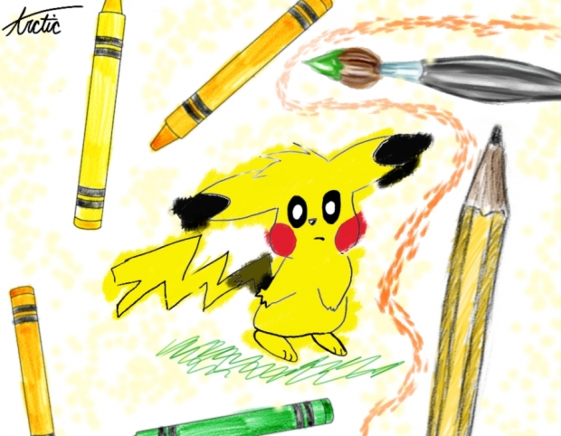 messy pikachu