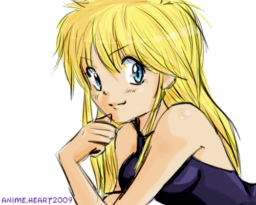 blond hair