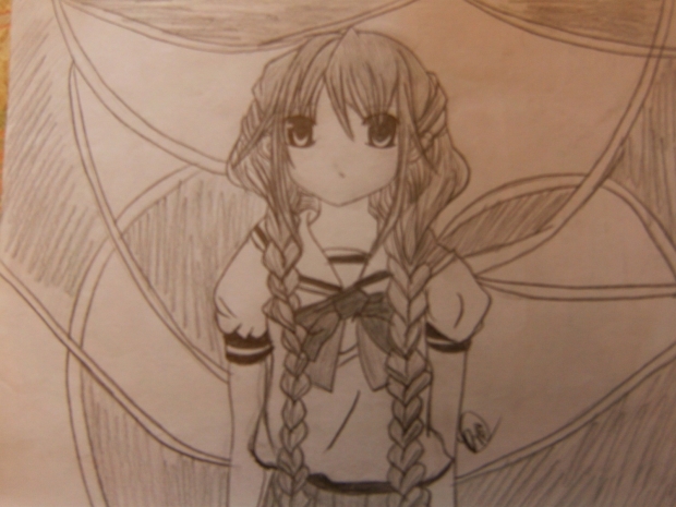 Little Girl with Braids