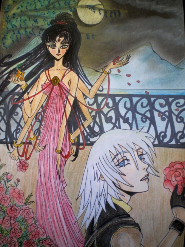 Sumati meets Riku in the "Radiant Garden"