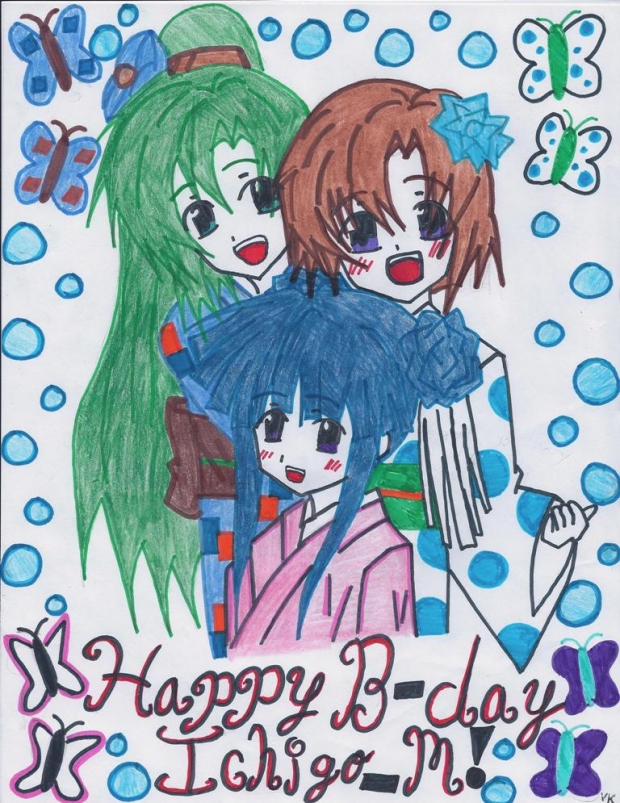 Higurashi Style Celebration: Happy Birthday to Ichigo_M