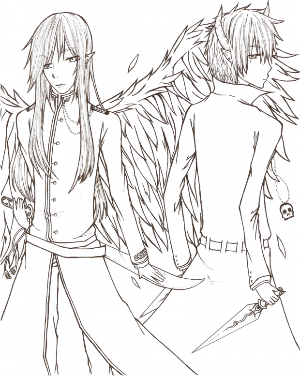 Good and Evil : Uncolored