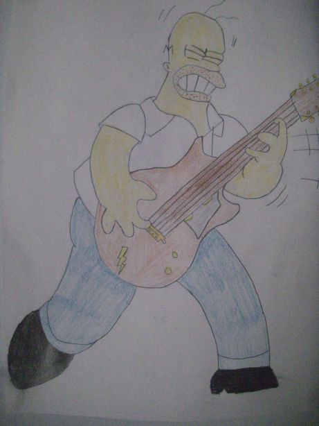 homer simpson rocks