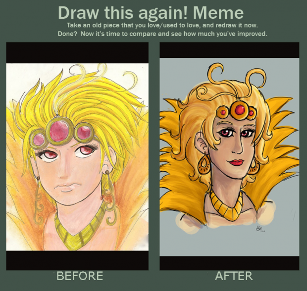 Ho-oh Gijinka - Drawn again