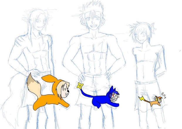 PGR the Sexiest Men sketch plus omake