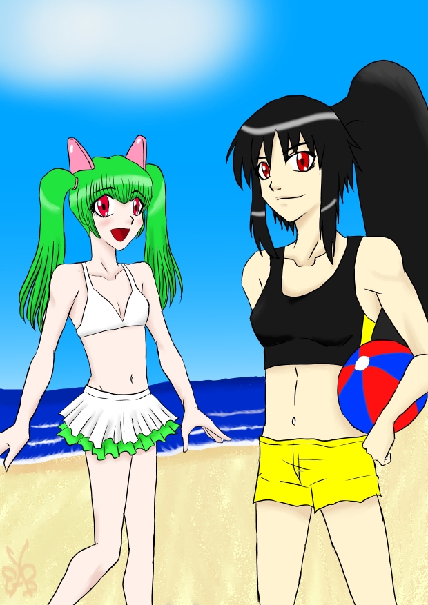 At the beach