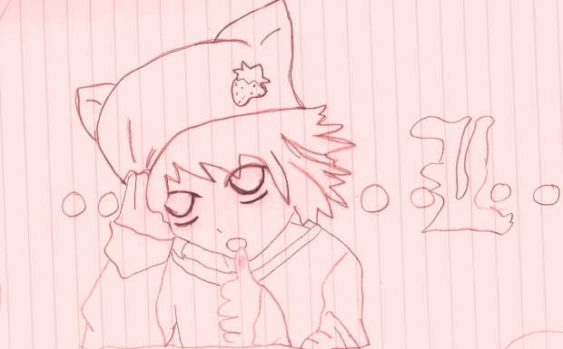 L luvs strawberries! XD
