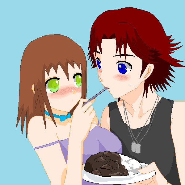 Eiji and Rei....and Curry!