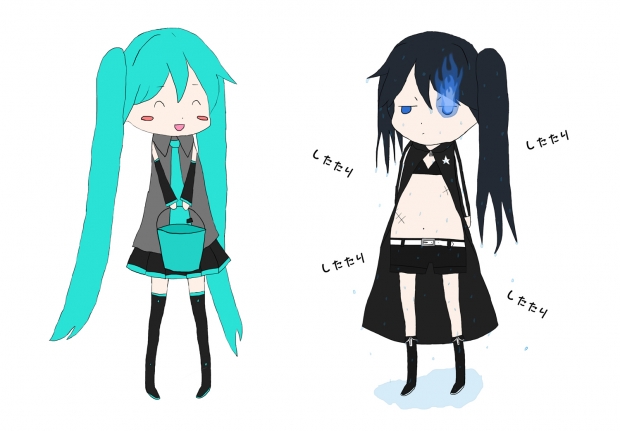 Black★Rock Shooter And Miku ^^