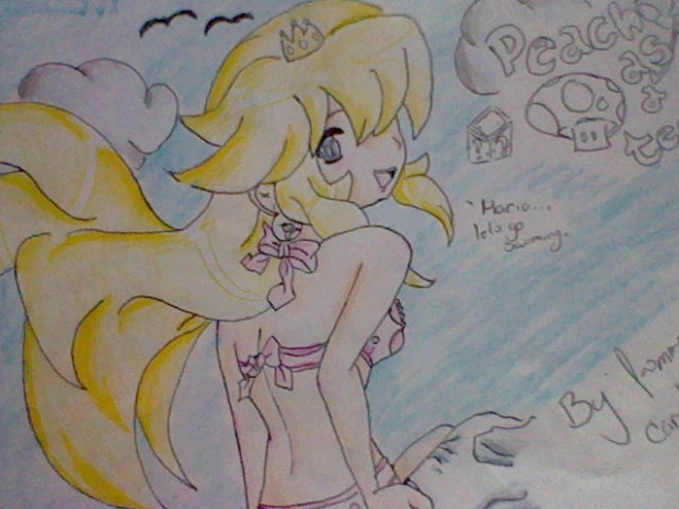 peach as a teen