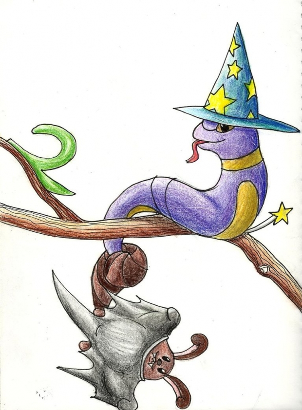 Halloween theme ekans and sentret