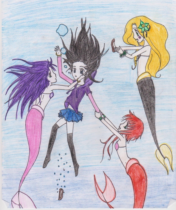 human and mermaid