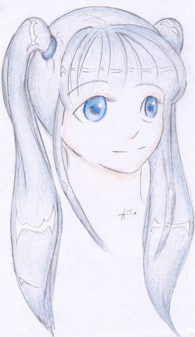 .she has weird hair color