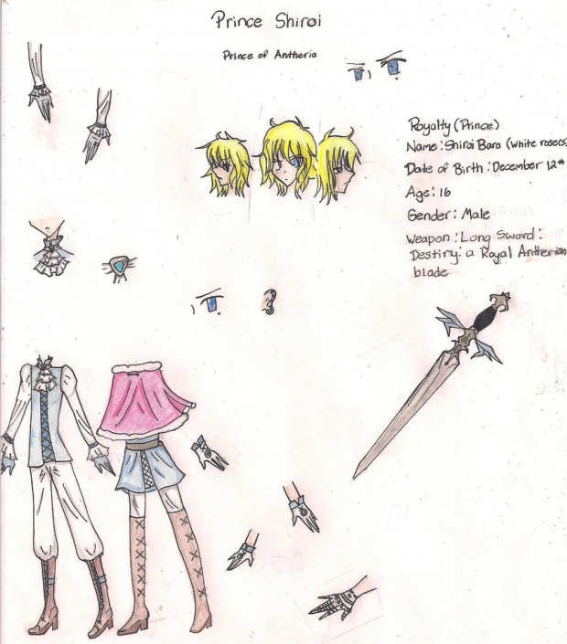 Prince Shiroi- Character Sheet (coloured)
