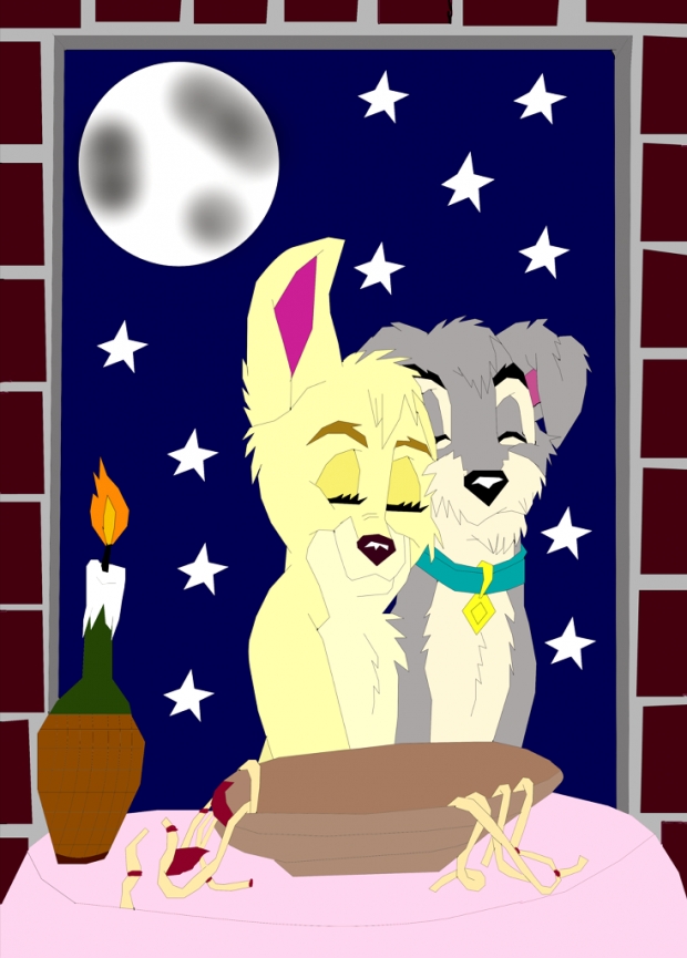 Scamp and angel