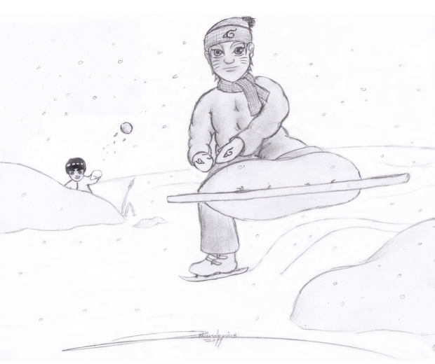 Naruto Winter Lake