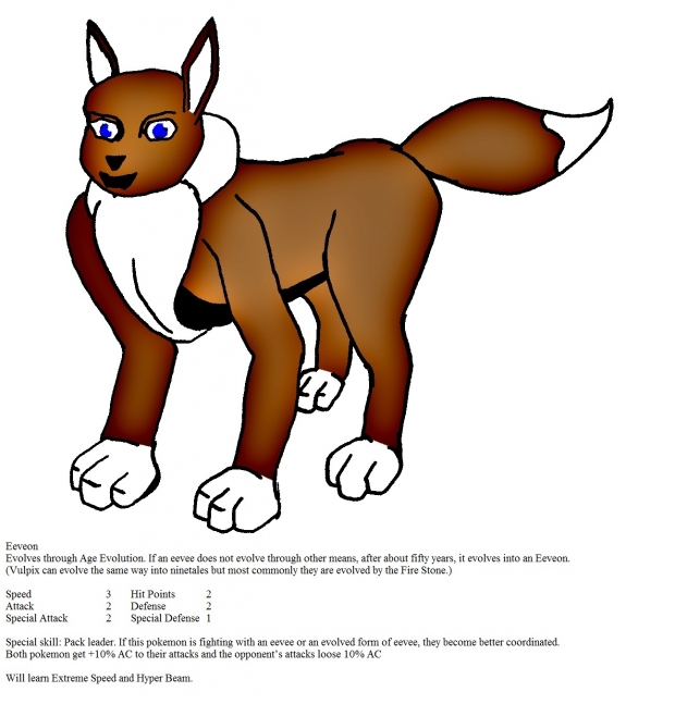 Eeveon with info