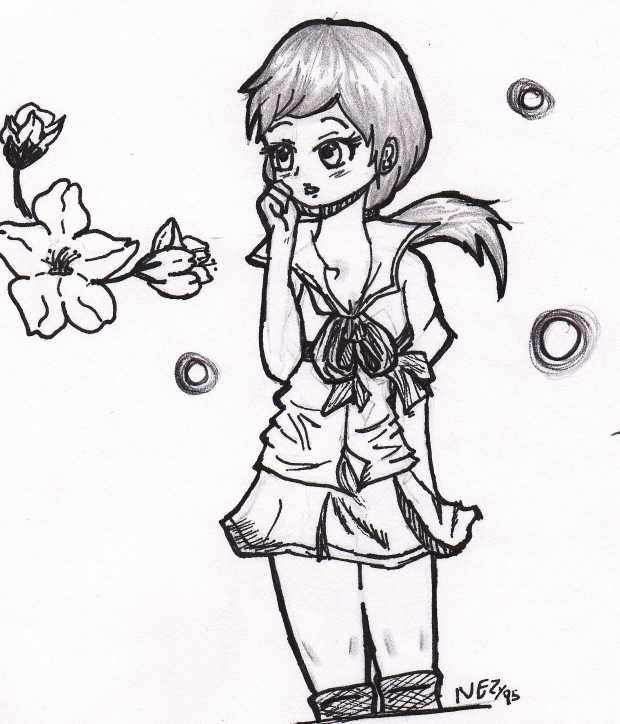 kawaii school girl
