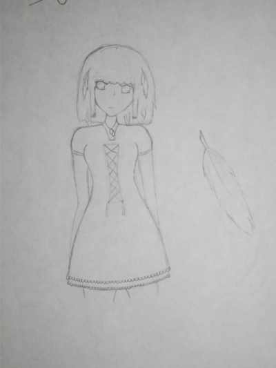 Flamingo girl