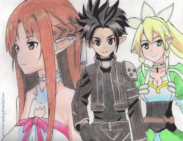 Kirito, Asuna and Leafa