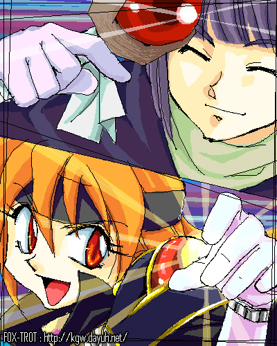 Xellos and Lina (in Slayers)