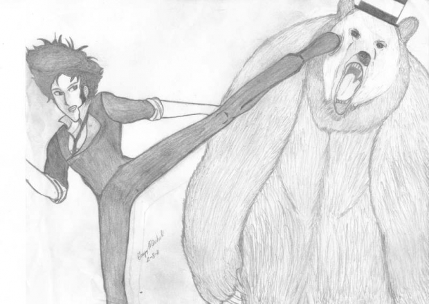 Spike vs Bear in Top Hat