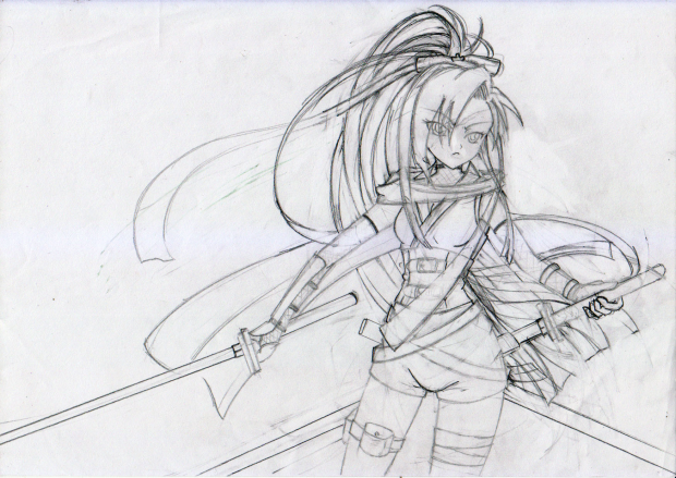 Ninja Girl (Rough Sketch)