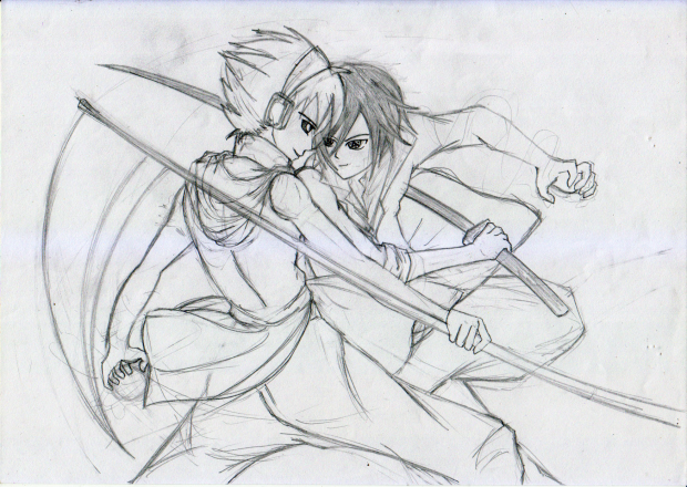 Sousuke Vs Zuzu (Rough Sketch)