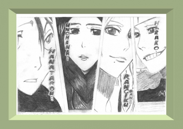 Bleach - Hanatarou, Unohana, Matsumoto, Shinji