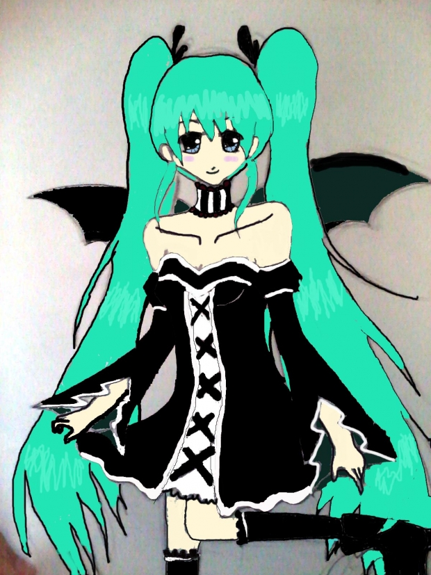 Hatsune Miku is now Gothic