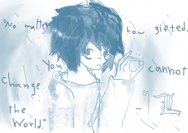 L seems to be quite blue