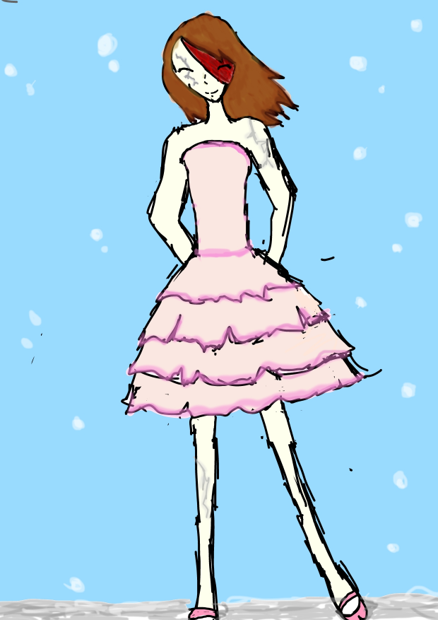 lace dress in the lost winter