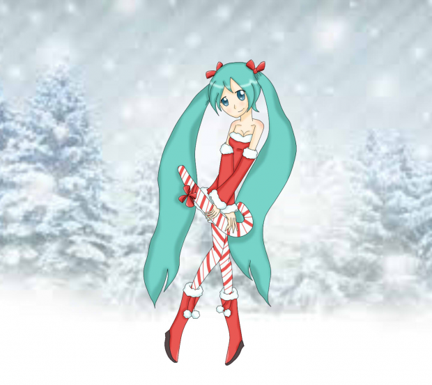 Hatsune Miku - Candy Cane Girl