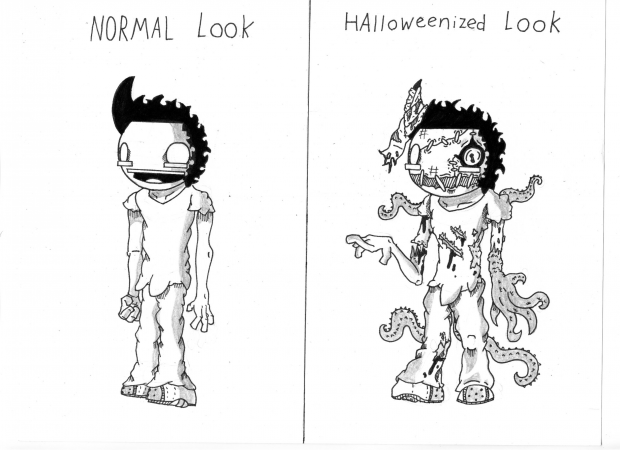 Turner has become Halloweenized! O-o