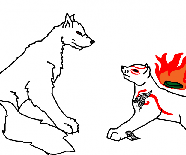 Moro + Amaterasu Sketch