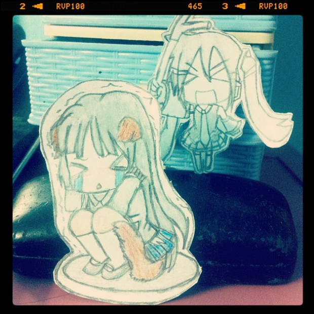 cuteeeee mio and hatsune