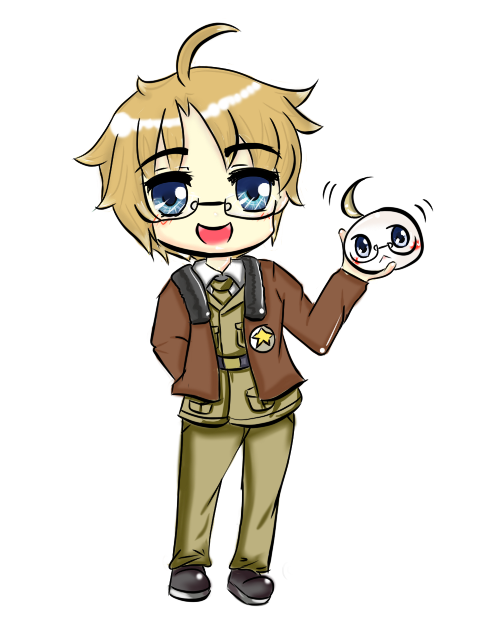 fan art: chibi america