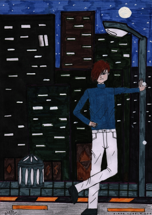Trowa in the city