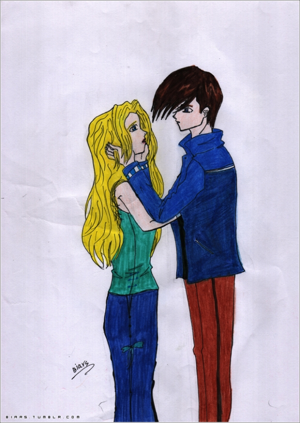 Trowa and his girlfriend