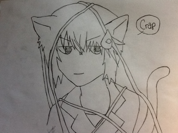 ikuto playing with yarn