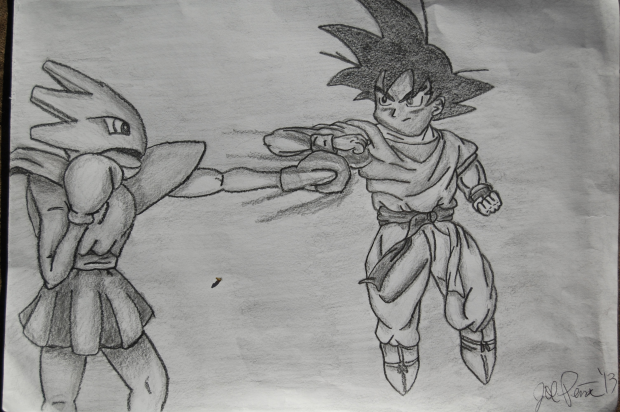 Hitmonchan vs. Goten