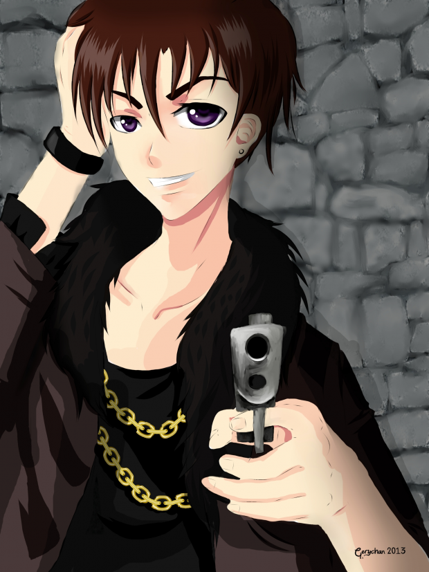 boy with gun