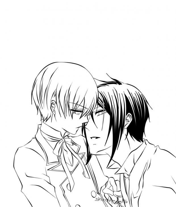 Seb/Ciel doujinshi trace